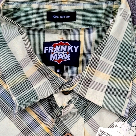 Men's FRANKY MAX Sz XL 100% Cotton Short Sleeve - Picture 5 of 9